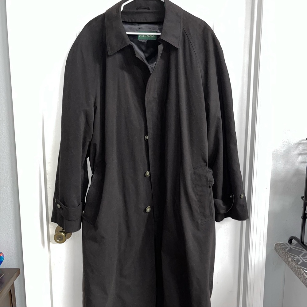 Lauren Ralph Lauren Black Trench/Rain Coat